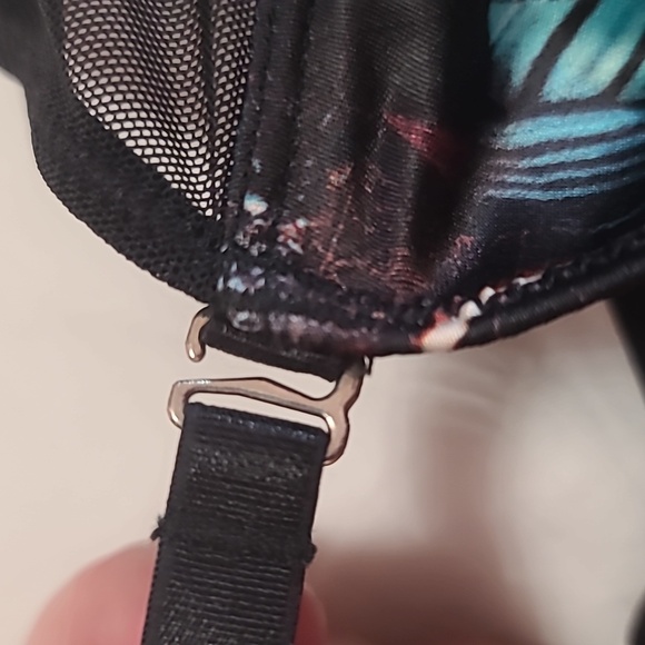 NWT Thistle and Spire Menagerie Bodysuit Tourmaline Butterfly Blue Satin XS - Picture 11 of 11